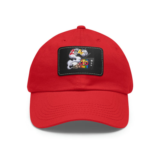 2HY4TV Dad Hat with Leather Patch