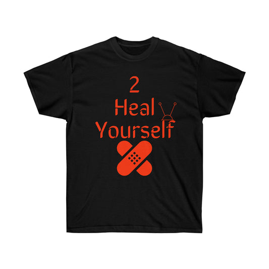 2 Heal 4 vision Red letters Unisex Ultra Cotton Tee