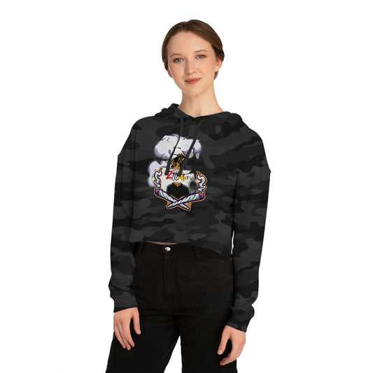 2HY4TV Women’s Cropped Hooded Sweatshirt